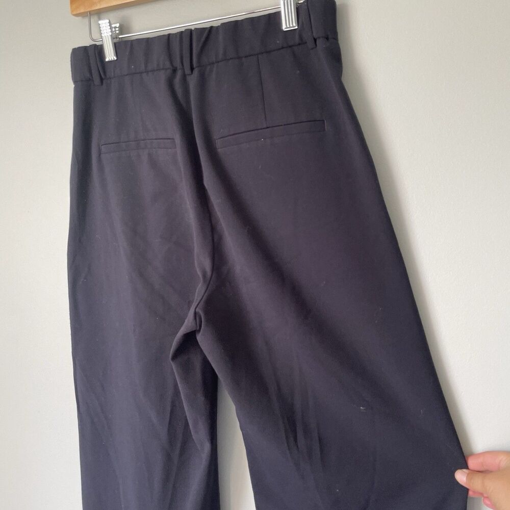 Abercrombie & Fitch High-Rise Wide Leg Dress Pants Navy Blue Pleated Size 6 - Picture 6 of 13